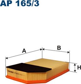 Filtron AP165/3 - Воздушный фильтр, двигатель onlydrive.pro