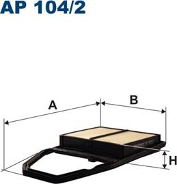 Filtron AP104/2 - Gaisa filtrs onlydrive.pro