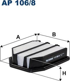 Filtron AP 106/8 - Ilmansuodatin onlydrive.pro