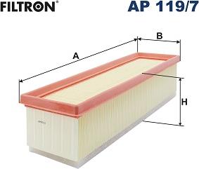 Filtron AP 119/7 - Air Filter, engine onlydrive.pro