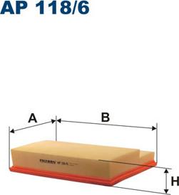 Filtron AP118/6 - Ilmansuodatin onlydrive.pro