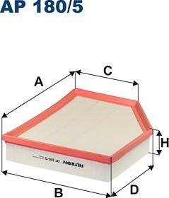 Filtron AP 180/5 - Ilmansuodatin onlydrive.pro