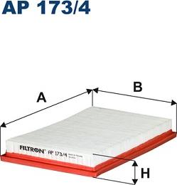 Filtron AP173/4 - Воздушный фильтр, двигатель onlydrive.pro