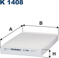 Filtron K 1408 - Filter, interior air onlydrive.pro