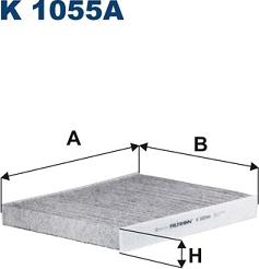 Filtron K 1055A - Фильтр воздуха в салоне onlydrive.pro