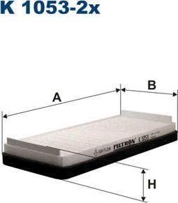 Filtron K1053-2x - Filtras, salono oras onlydrive.pro