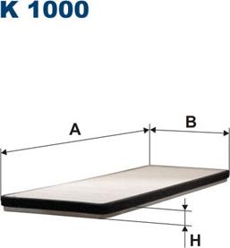 Filtron K1000 - Filter, interior air onlydrive.pro