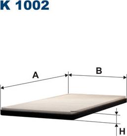 Filtron K1002 - Suodatin, sisäilma onlydrive.pro