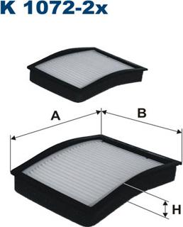 Filtron K1072-2x - Suodatin, sisäilma onlydrive.pro