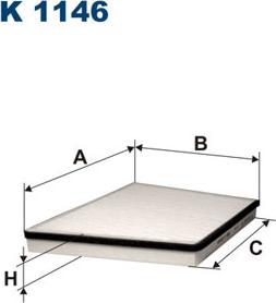 Filtron K1146 - Filter, interior air onlydrive.pro