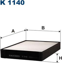 Filtron K1140 - Фильтр воздуха в салоне onlydrive.pro