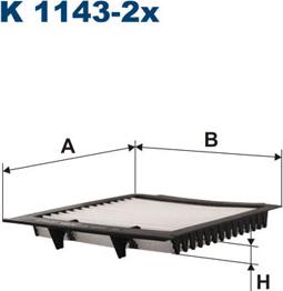 Filtron K1143-2x - Filter, interior air onlydrive.pro