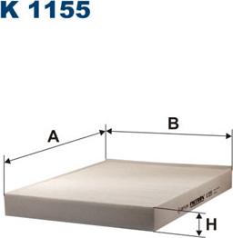 Filtron K1155 - Filter, interior air onlydrive.pro