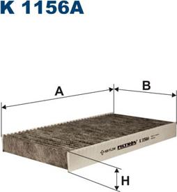 Filtron K1156A - Фильтр воздуха в салоне onlydrive.pro