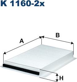 Filtron K1160-2x - Suodatin, sisäilma onlydrive.pro