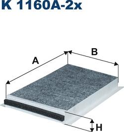 Filtron K1160A-2x - Filter, interior air onlydrive.pro