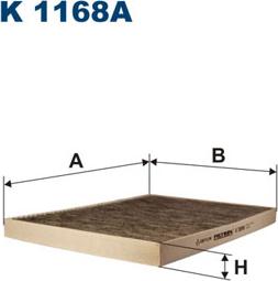 Filtron K1168A - Filtras, salono oras onlydrive.pro