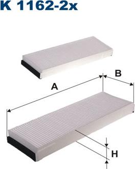 Filtron K1162-2x - Filtras, salono oras onlydrive.pro