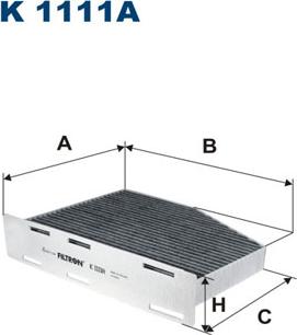 Filtron K1111A - Фильтр воздуха в салоне onlydrive.pro