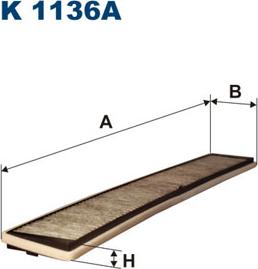 Filtron K1136A - Filter,salongiõhk onlydrive.pro