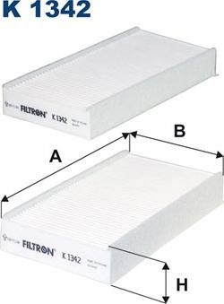 Filtron K1342-2x - Filter, interior air onlydrive.pro