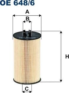 Filtron OE648/6 - Eļļas filtrs onlydrive.pro