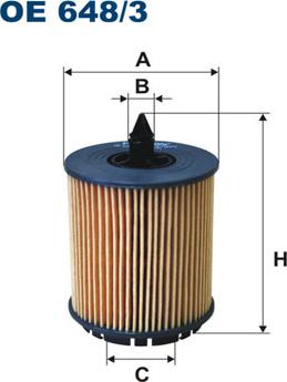 Filtron OE648/3 - Öljynsuodatin onlydrive.pro