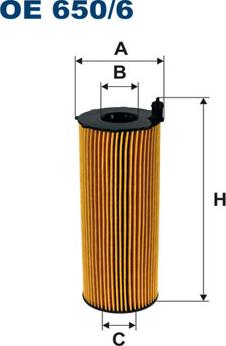 Filtron OE650/6 - Öljynsuodatin onlydrive.pro