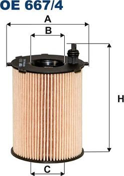 Filtron OE667/4 - Alyvos filtras onlydrive.pro