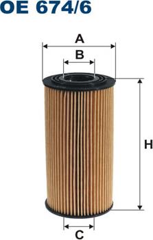 Filtron OE674/6 - Eļļas filtrs onlydrive.pro