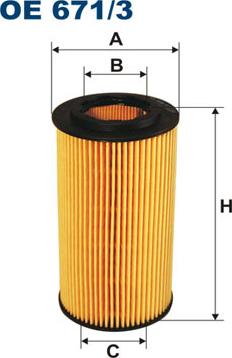 Filtron OE671/3 - Oil Filter onlydrive.pro