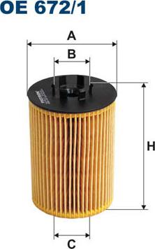 Filtron OE672/1 - Oil Filter onlydrive.pro