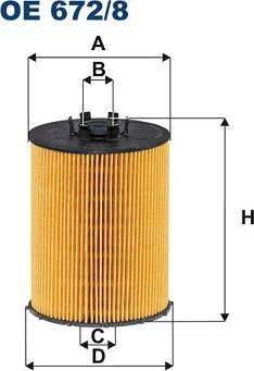 Filtron OE 672/8 - Eļļas filtrs onlydrive.pro