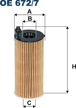 Filtron OE672/7A - Õlifilter onlydrive.pro