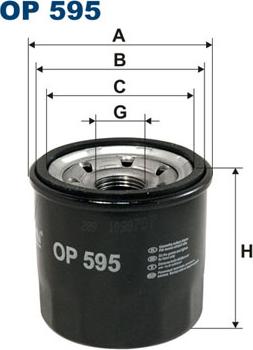 Filtron OP595 - Öljynsuodatin onlydrive.pro