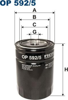 Filtron OP592/5 - Oil Filter onlydrive.pro