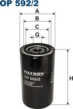 Filtron OP592/2 - Oil Filter onlydrive.pro