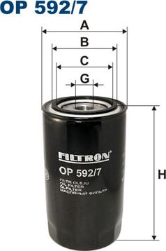 Filtron OP592/7 - Oil Filter onlydrive.pro