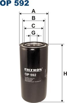 Filtron OP592 - Öljynsuodatin onlydrive.pro