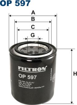 Filtron OP597 - Oil Filter onlydrive.pro