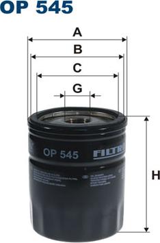 Filtron OP545 - Oil Filter onlydrive.pro