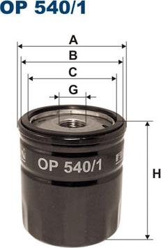 Filtron OP540/1 - Öljynsuodatin onlydrive.pro