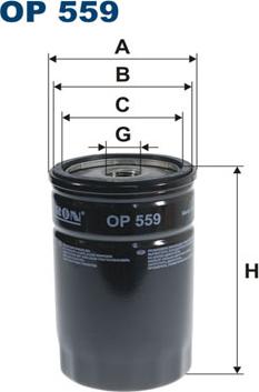 Filtron OP559 - Oil Filter onlydrive.pro