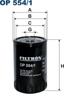 Filtron OP554/1 - Alyvos filtras onlydrive.pro