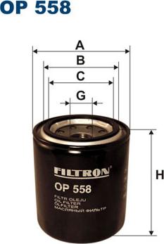 Filtron OP558 - Oil Filter onlydrive.pro
