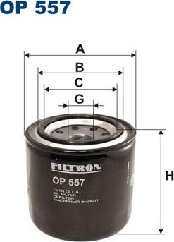 Filtron OP557 - Öljynsuodatin onlydrive.pro