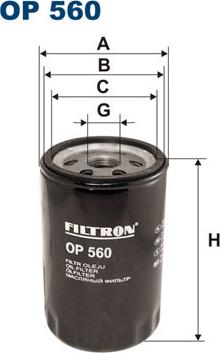 Filtron OP560 - Oil Filter onlydrive.pro