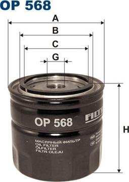 Filtron OP568 - Oil Filter onlydrive.pro