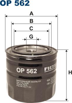 Filtron OP562 - Oil Filter onlydrive.pro