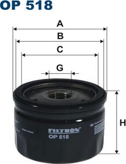 Filtron OP518 - Oil Filter onlydrive.pro